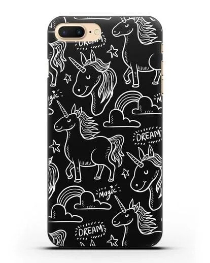 Чехол с дизайном Волшебный единорог силиконовый для iPhone 8 Plus