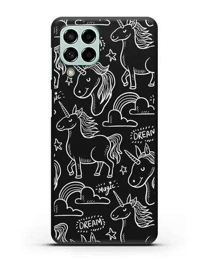 Чехол с дизайном Волшебный единорог силиконовый для Samsung Galaxy M53 [SM-M536]