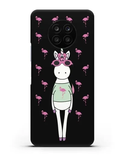 Чехол с иллюстрацией Единорог и фламинго силиконовый для Honor 50 lite