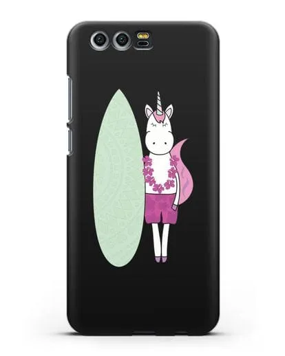 Чехол с рисунком Единорог и доска для виндсерфинга силиконовый для Honor 9