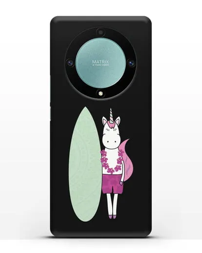 Чехол с рисунком Единорог и доска для виндсерфинга силиконовый для Honor X9a