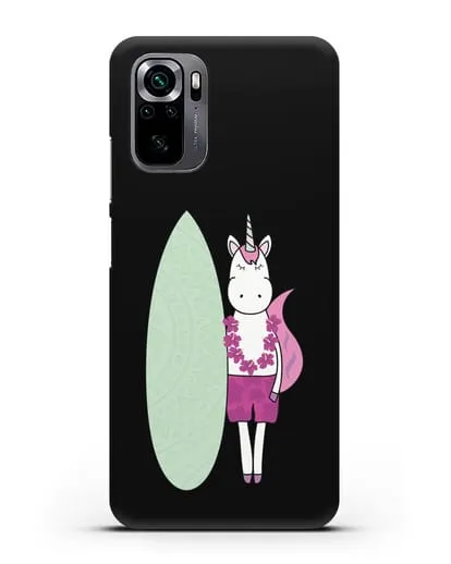 Чехол с рисунком Единорог и доска для виндсерфинга силиконовый для Xiaomi Poco M5s