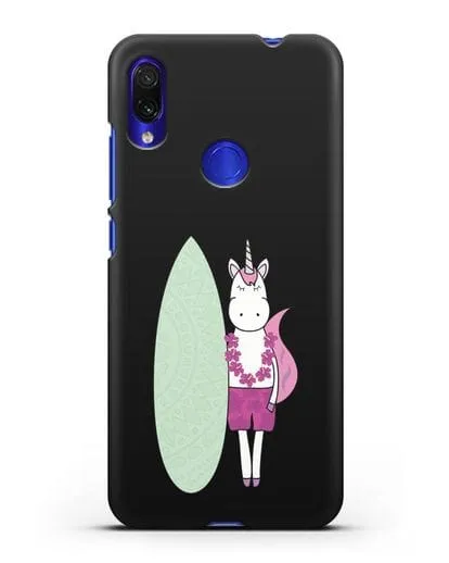 Чехол с рисунком Единорог и доска для виндсерфинга силиконовый для Xiaomi Redmi Note 7