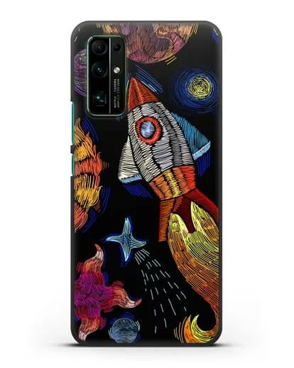 Чехол Космическая одиссея силиконовый для Honor 30