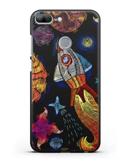 Чехол Космическая одиссея силиконовый для Honor 9 Lite