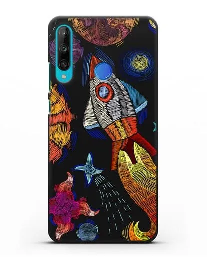 Чехол Космическая одиссея силиконовый для Honor 9C