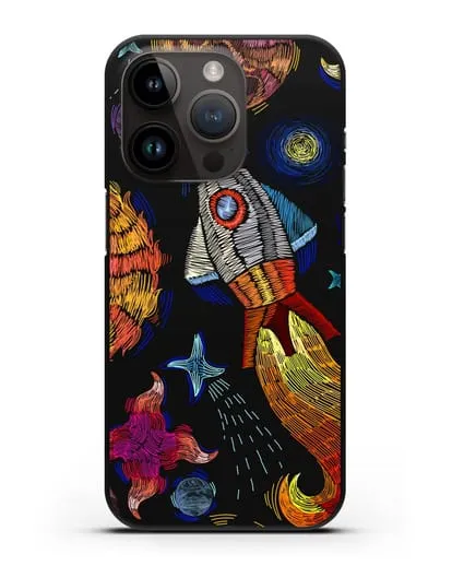 Чехол Космическая одиссея силиконовый для iPhone 14 Pro