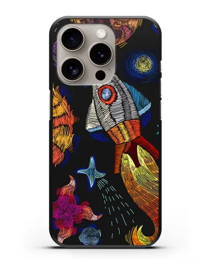 Чехол Космическая одиссея силиконовый для iPhone 15 Pro