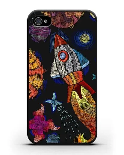 Чехол Космическая одиссея силиконовый для iPhone 4/4s