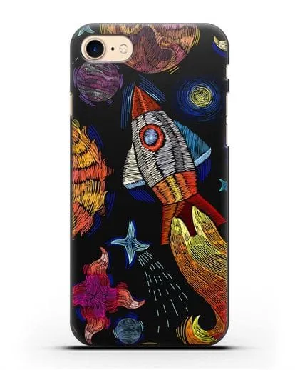Чехол Космическая одиссея силиконовый для iPhone 8