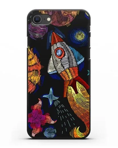 Чехол Космическая одиссея силиконовый для iPhone SE 2020