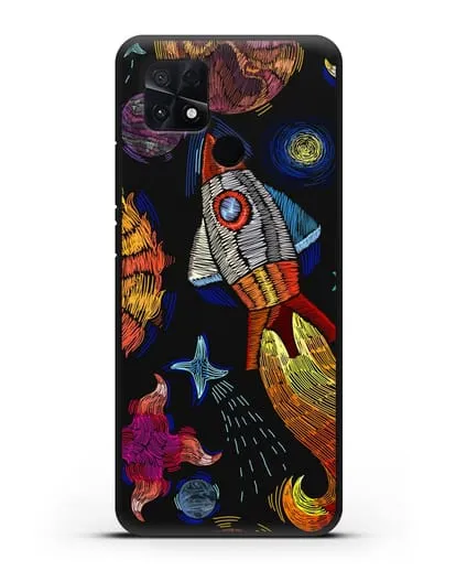 Чехол Космическая одиссея силиконовый для Xiaomi Poco C40