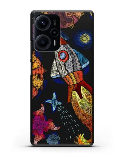 Чехол Космическая одиссея силиконовый для Xiaomi Poco F5