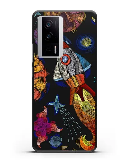 Чехол Космическая одиссея силиконовый для Xiaomi Poco F5 Pro