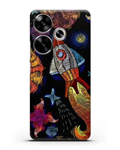 Чехол Космическая одиссея силиконовый для Xiaomi Poco F6