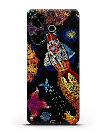 Чехол Космическая одиссея силиконовый для Xiaomi Poco M6
