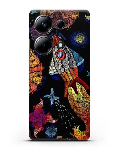 Чехол Космическая одиссея силиконовый для Xiaomi Poco M6 Pro