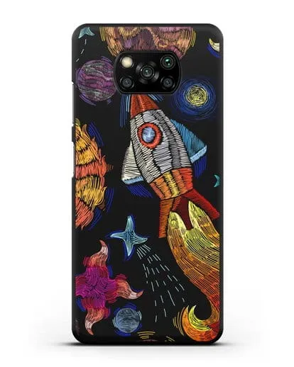 Чехол Космическая одиссея силиконовый для Xiaomi Poco X3