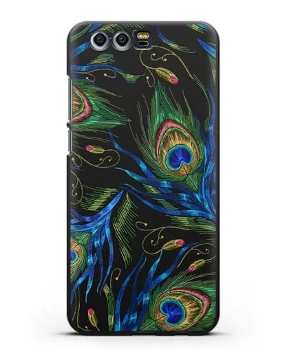 Чехол Перья павлина силиконовый для Honor 9