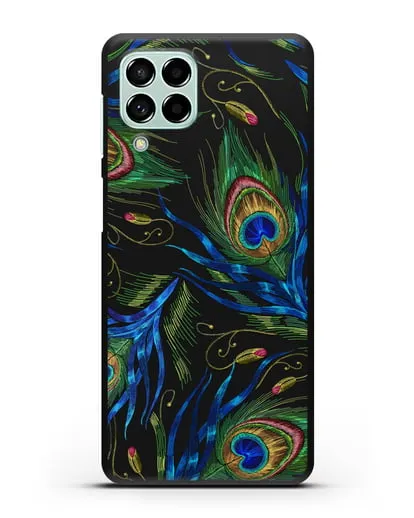 Чехол Перья павлина силиконовый для Samsung Galaxy M53 [SM-M536]