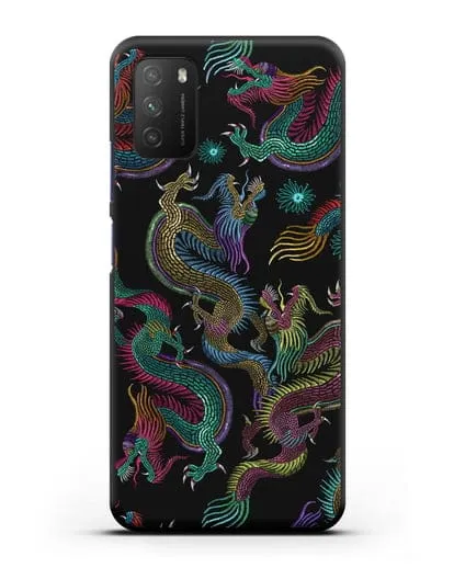 Чехол Дракон силиконовый для Xiaomi Poco M3