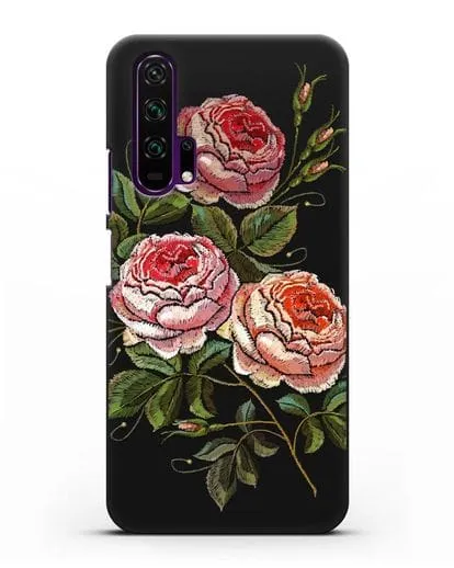 Чехол Розовые розы силиконовый для Honor 20 Pro