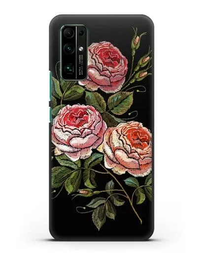 Чехол Розовые розы силиконовый для Honor 30