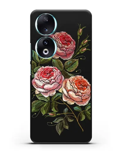 Чехол Розовые розы силиконовый для Honor 90