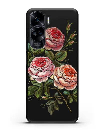 Чехол Розовые розы силиконовый для Honor 90 Lite