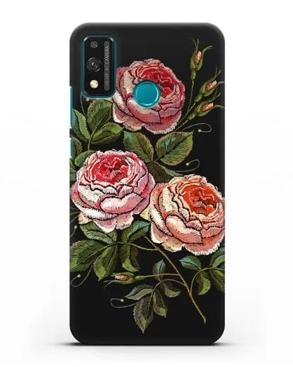 Чехол Розовые розы силиконовый для Honor 9X lite
