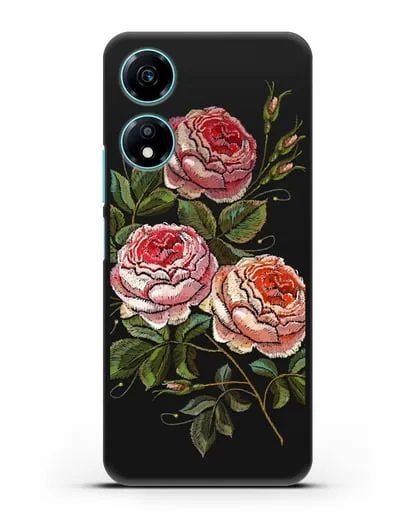 Чехол Розовые розы силиконовый для Honor X5 Plus