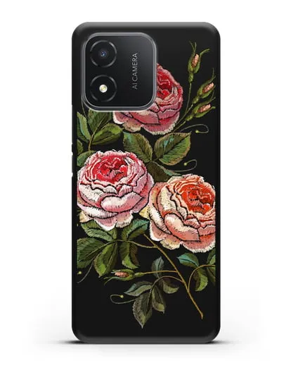 Чехол Розовые розы силиконовый для Honor X5