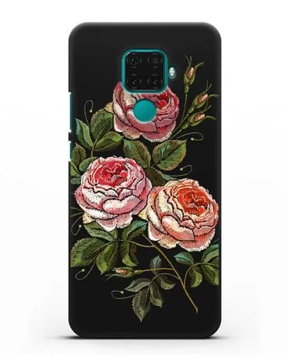 Чехол Розовые розы силиконовый для Huawei Mate 30 Lite