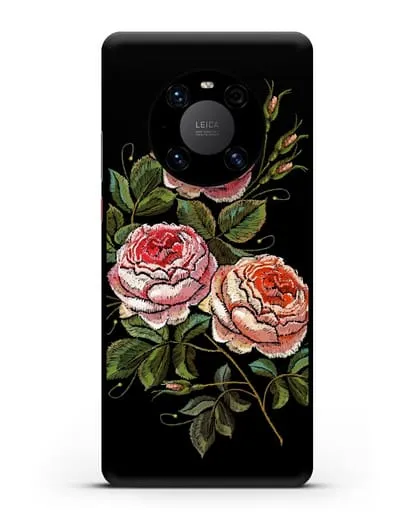 Чехол Розовые розы силиконовый для Huawei Mate 40 Pro