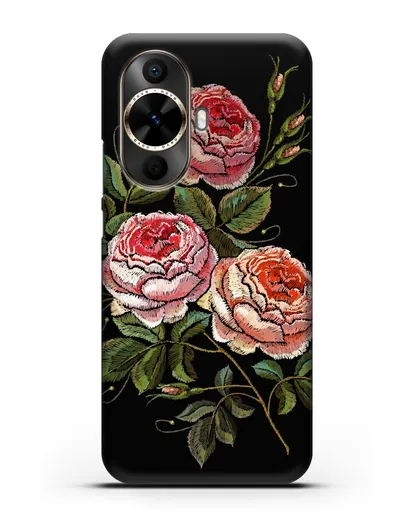 Чехол Розовые розы силиконовый для Huawei Nova 12s