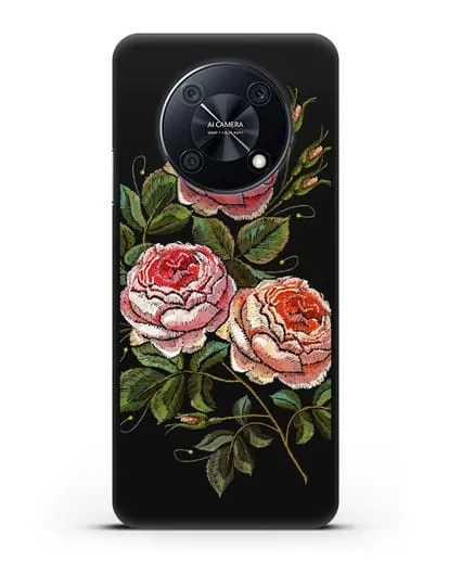 Чехол Розовые розы силиконовый для Huawei Nova Y90