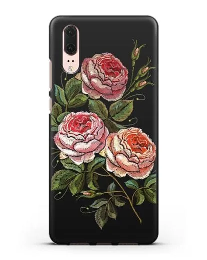 Чехол Розовые розы силиконовый для Huawei P20