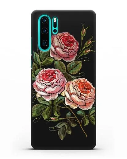 Чехол Розовые розы силиконовый для Huawei P30 Pro