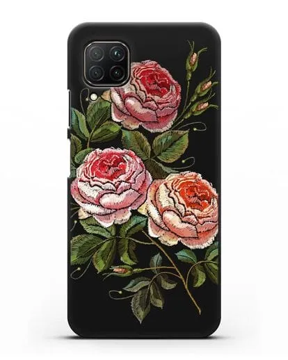 Чехол Розовые розы силиконовый для Huawei P40 lite