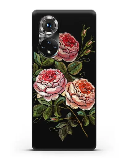 Чехол Розовые розы силиконовый для Huawei P50 Pro
