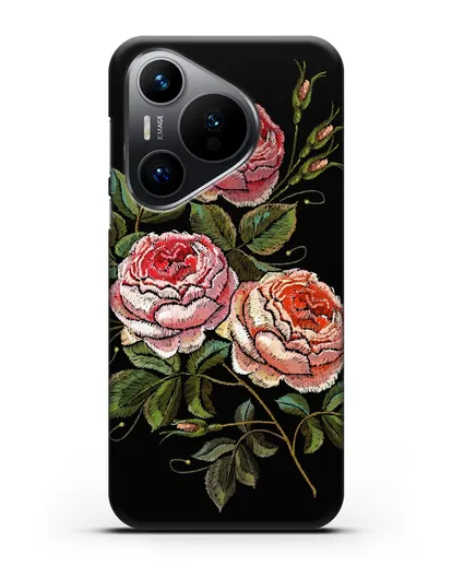 Чехол Розовые розы силиконовый для Huawei Pura 70