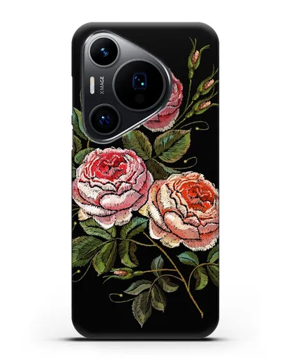 Чехол Розовые розы силиконовый для Huawei Pura 70 Pro