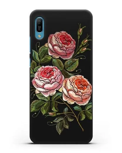 Чехол Розовые розы силиконовый для Huawei Y6 2019