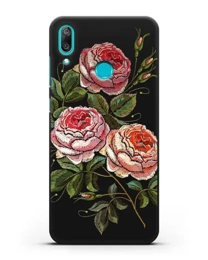 Чехол Розовые розы силиконовый для Huawei Y7 2019