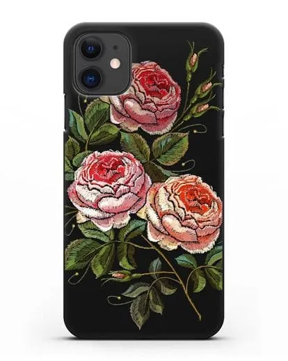 Чехол Розовые розы силиконовый для iPhone 11