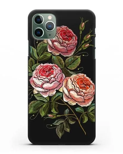 Чехол Розовые розы силиконовый для iPhone 11 Pro Max
