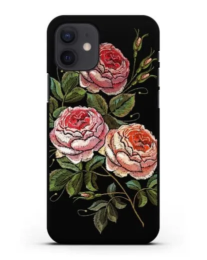 Чехол Розовые розы силиконовый для iPhone 12