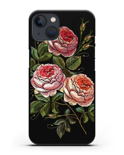 Чехол Розовые розы силиконовый для iPhone 13