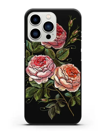 Чехол Розовые розы силиконовый для iPhone 13 Pro