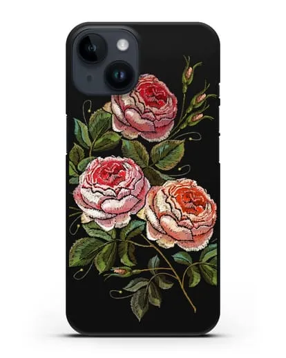 Чехол Розовые розы силиконовый для iPhone 14